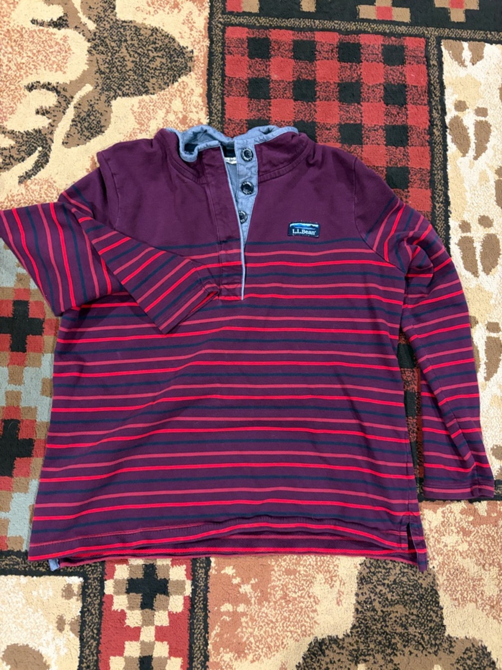 Women’s vintage 90s LL Bean rugby top